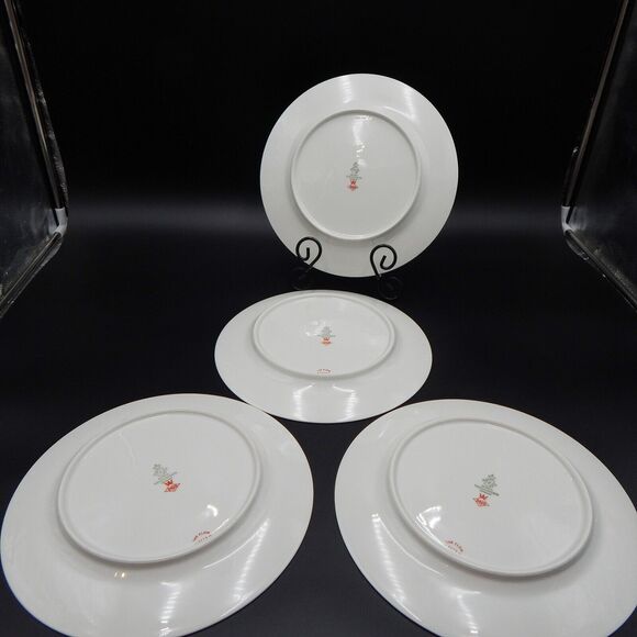 Tirschenreuth Bavaria The Elgin Dinner Plates Set of 4 Germany 10 Inch Silver - Picture 6 of 11